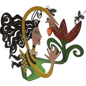 Rossi Silvestri Fanciful Flights Bumblebee Napkin Letter Towel Books Holder